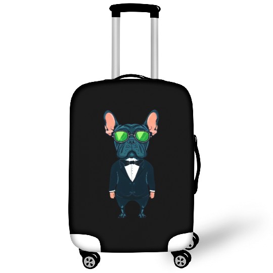 Frenchie The Gangster Luggage Covers