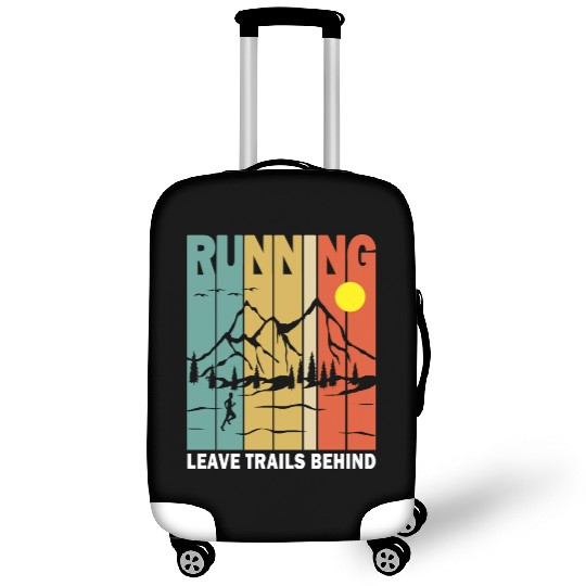 Retro Running Outdoors Funny Luggage Covers
