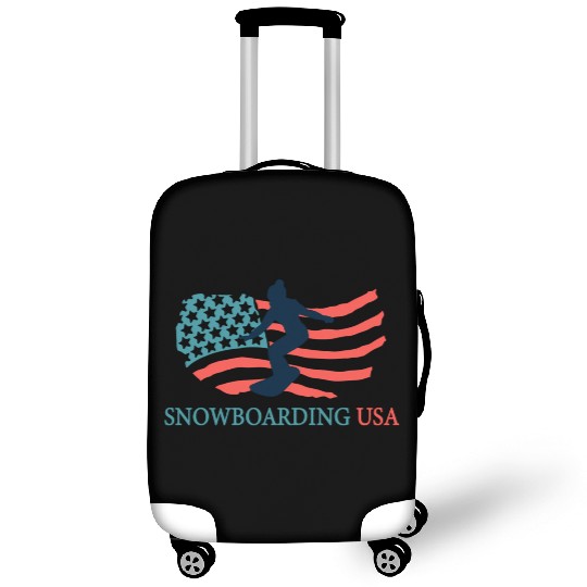 Snowboarding Player Snowboarding Usa Team Coach Luggage Covers