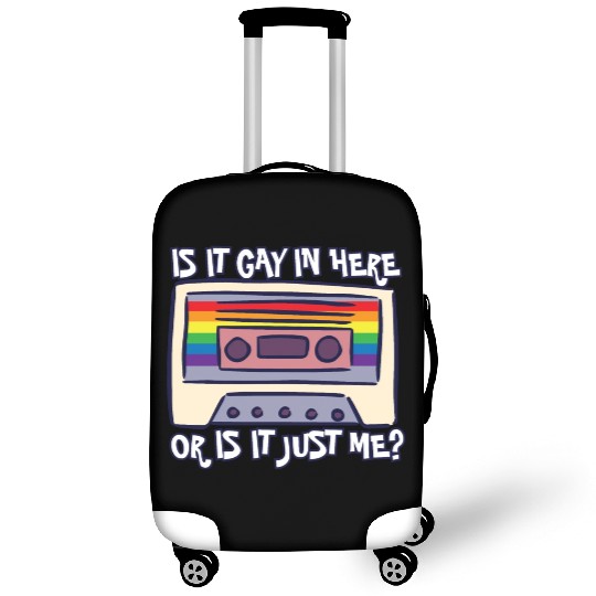 Is It Gay Here LGBTQ Ally Trans Gay Pride Rainbow Luggage Covers