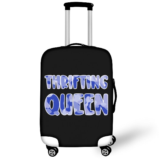 Thrifting Queen blue camo Luggage Covers