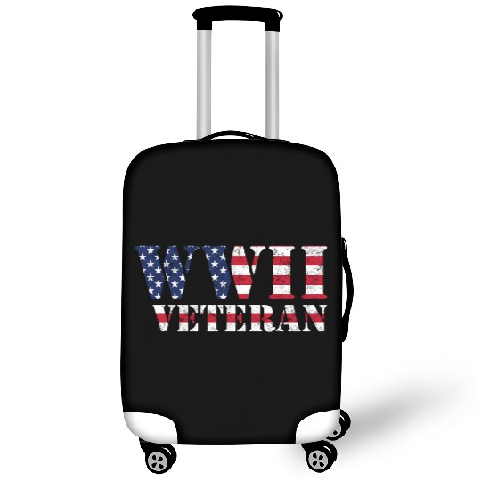 Ww2 Veteran American Flag World War Ii Luggage Covers
