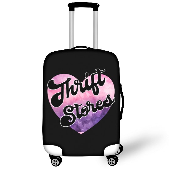 Thrift Stores purple pink watercolor Luggage Covers