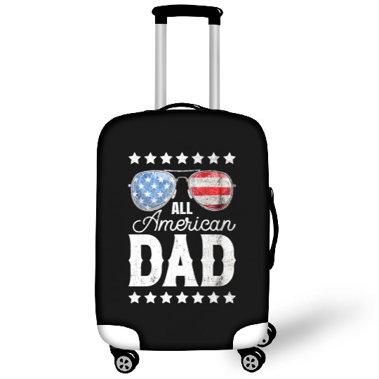 All American Dad 4th of July Father's Day Sunglass Luggage Covers
