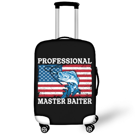 Professional Master Baiter Us American Flag Bass Luggage Covers