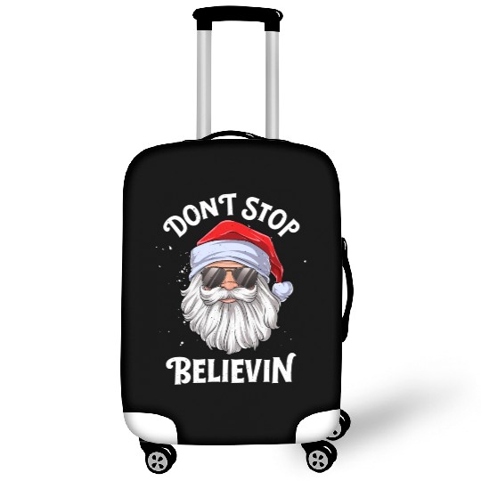 Don'T Stop Believin Santa Luggage Covers