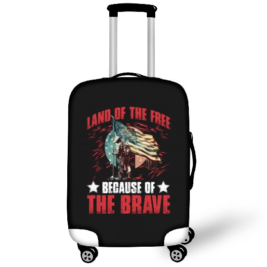 Land of the free because of the Brave Luggage Covers