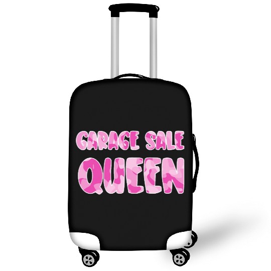 Garage Sale Queen pink camo Luggage Covers