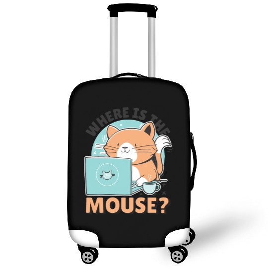 Cat Using Computer A Cat Using A Computer And The Luggage Covers