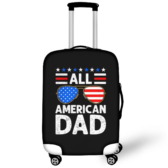 All American Dad Independence Day USA Party Luggage Covers