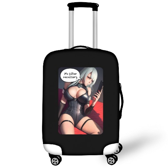 Cyberpunk Waifu Influencer Design 3 Luggage Covers