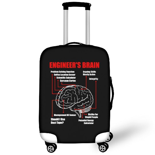 Engineer's Brain - Funny Sarcastic Engineering Luggage Covers