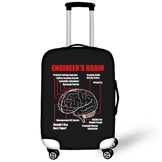 Engineer's Brain - Funny Sarcastic Engineering Luggage Covers