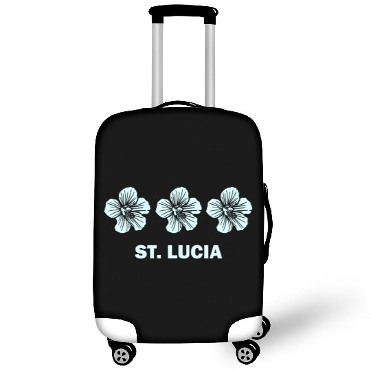 St Lucia Tropical Hibiscus Flower Luggage Covers