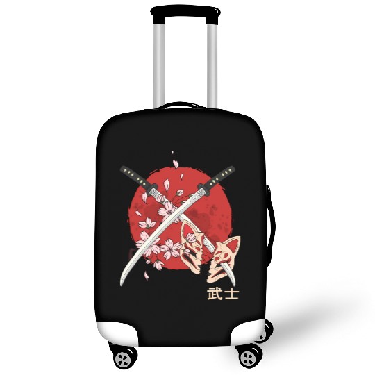 Ancient Japanese Cherry Blossom Samurai Katana Swo Luggage Covers