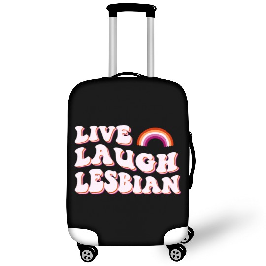 live laugh lesbian Pride Month Luggage Covers