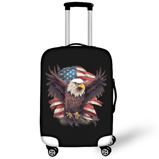 Merica Patriotic USA Eagle Luggage Covers