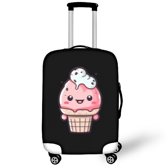 Embrace the Sweetness of our Cute Soft Ice Cream Luggage Covers