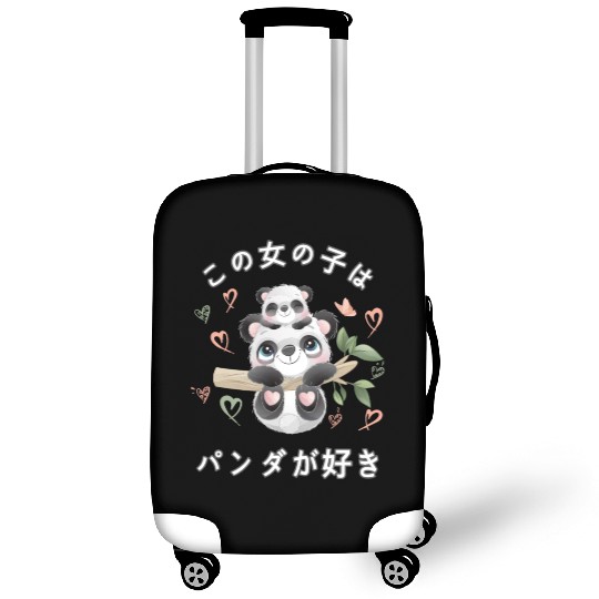 Panda Love Mom Panda Bear Luggage Covers