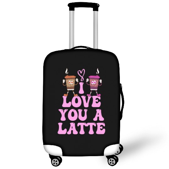 I Love You A Latte Couples Romance Luggage Covers