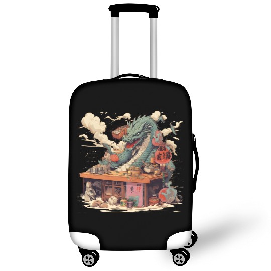 Sushi Dragon Japanesse Kawaii Luggage Covers