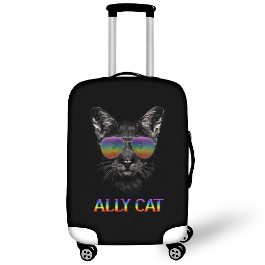 Ally Cat Rainbow Feline LGBTQIA+ Supporter Pride Luggage Covers
