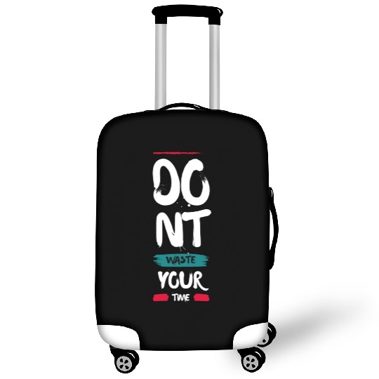 Black Colorful Dubai The Leading City in the World Luggage Covers