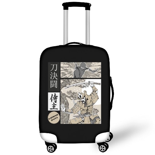 Katana Samurai Vs Ninja Warrior Comic Strip style Luggage Covers