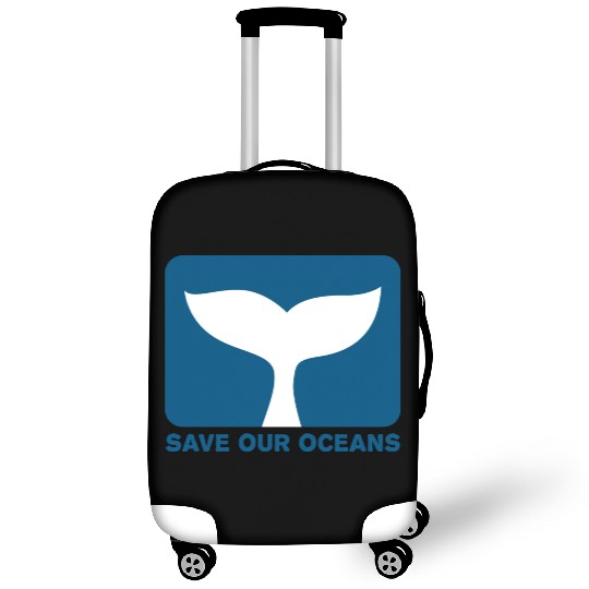 Save Our Oceans red summer Luggage Covers