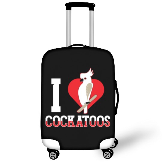 I Love Cockatoos Lover Bird Cockatoo Animal Luggage Covers