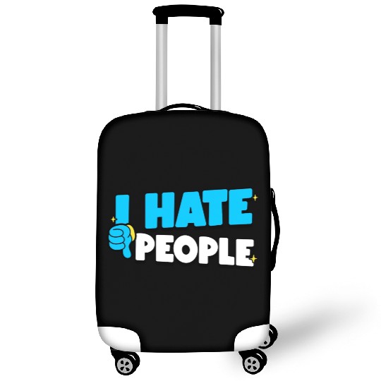 I Hate People Retro cool Luggage Covers