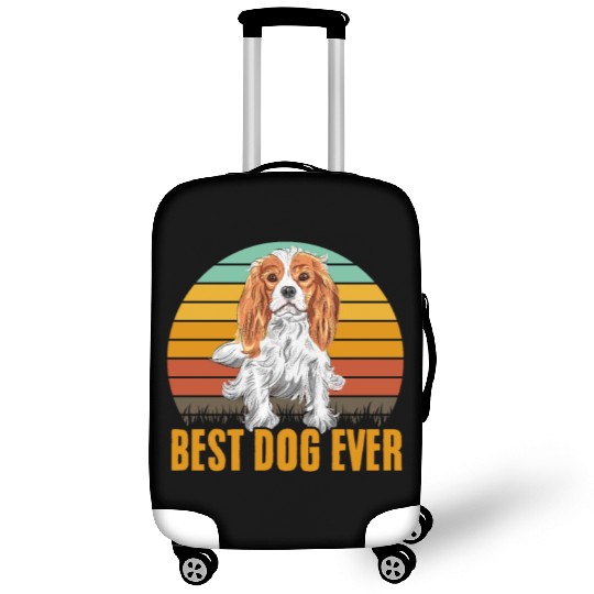 Best Dog Ever Cavalier King Charles Spaniel Retro Luggage Covers