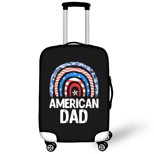 All American Dad Independence Day Party USA Father Luggage Covers