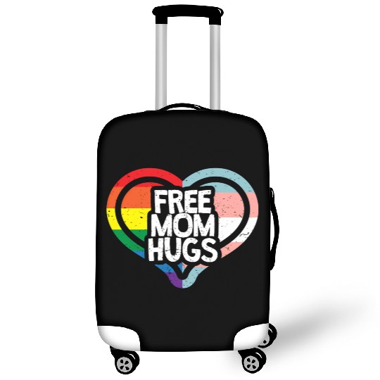Free Mom Hugs Rainbow Pride Luggage Covers