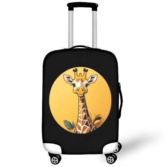 Smiling Giraffe in the Savanna Luggage Covers
