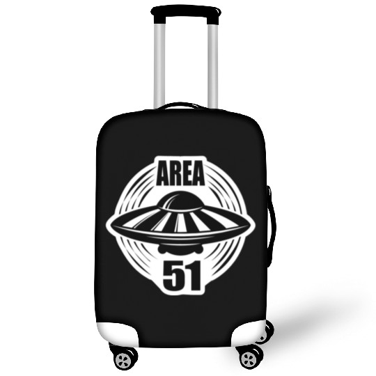 Area 51 Black Flying Saucer Luggage Covers
