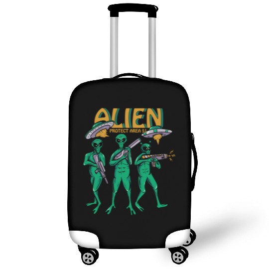 Protect Area 51 Aliens Luggage Covers