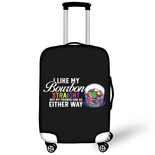 LGBT Proud Ally I Like My Bourbon Straight LGBTQ Luggage Covers