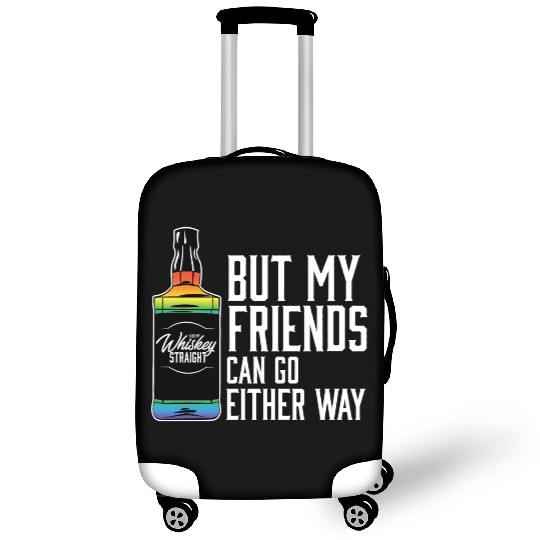 Proud Ally LGBT I Like My Bourbon Straight LGBTQ Luggage Covers