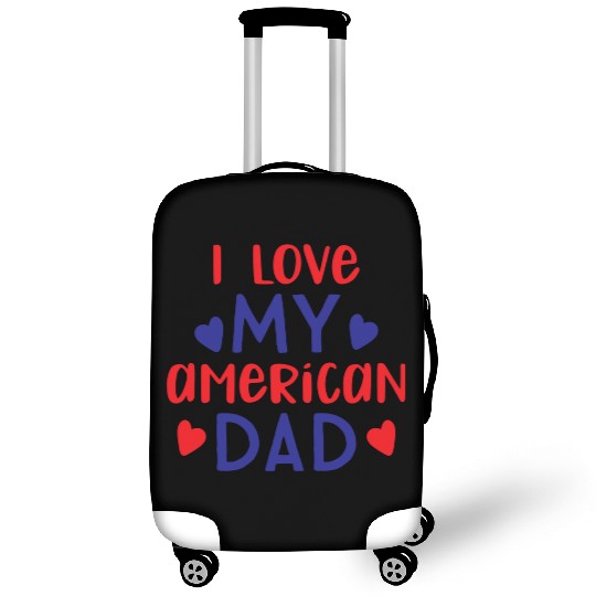 I Love My American Dad boy nature Luggage Covers