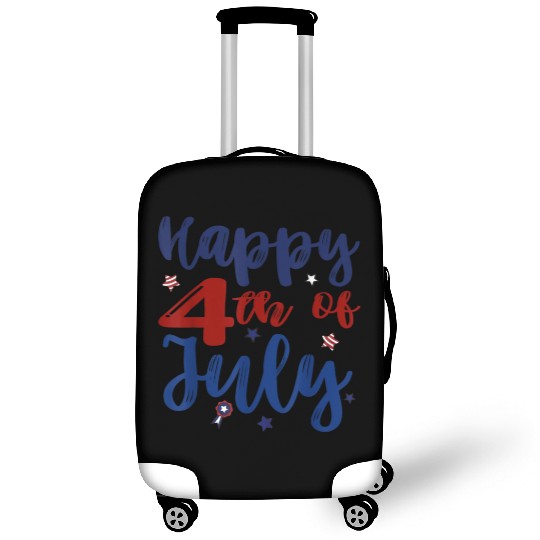 Fireworks Happy 4th Of July US Flag American 4th Luggage Covers