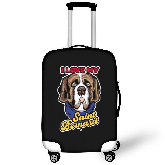 I Love My St. Bernard Slobbery Mouth St. Bernard Luggage Covers