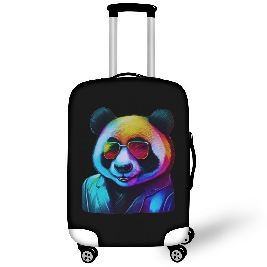 Colorful and Cool: The Neon Panda Luggage Covers
