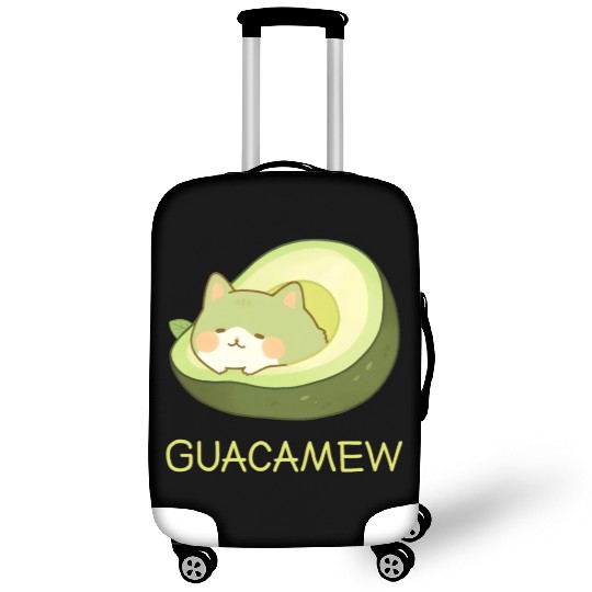 Guacamew Funny Avocado Kawaii Cat Lover Luggage Covers