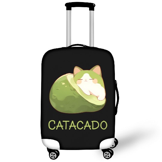 Catacado Funny Avocado Kawaii Cat Lover Luggage Covers