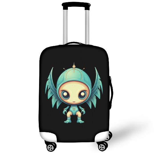 Alien Angel Wings Cyborg - Futuristic Design Luggage Covers