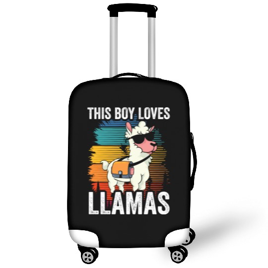 This Boy Loves Llamas Animal Llama Cute Sayings Luggage Covers