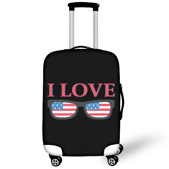 I Love America Luggage Covers