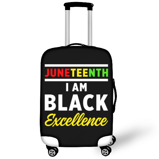Juneteenth Excellence Black African American Flag Luggage Covers