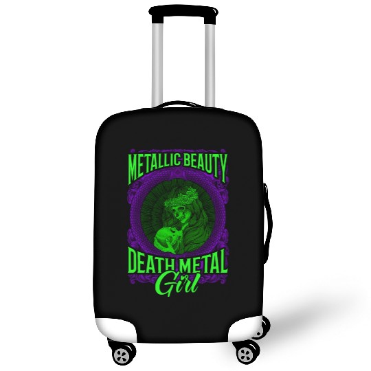 Goth Rock Satan Girl Woman Festivals Death Metal Luggage Covers